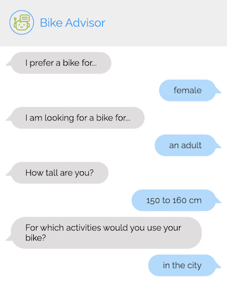 chatbot asking questions